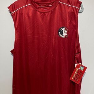 American Classic Sportswear Men's Athletic Glossy Tank Jersey Shirt Red XXL NWT